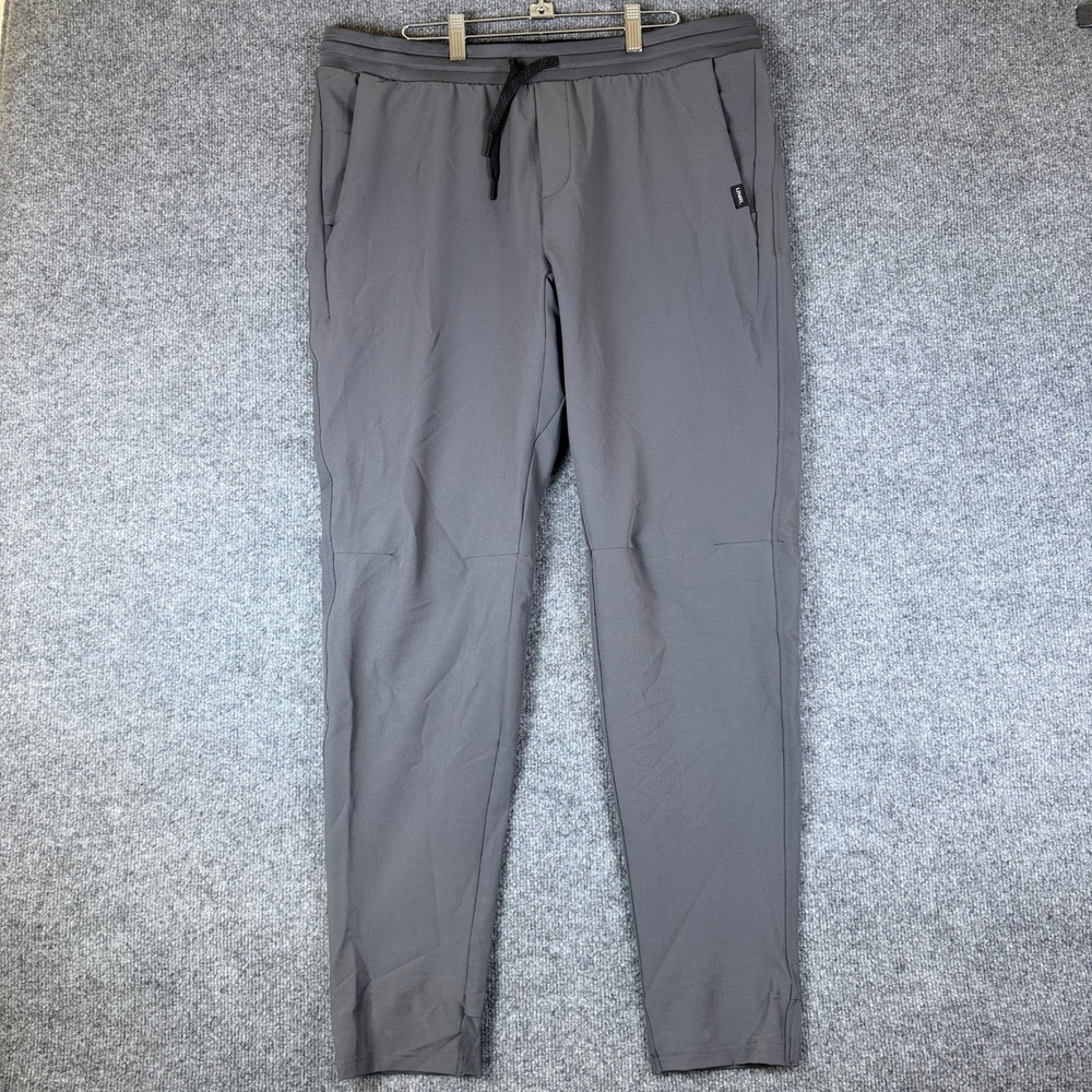 UNRL Pants Mens XL Gray Apex Performance Joggers Golf Stretch Drawstring Tapered